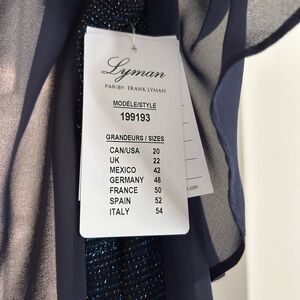 Frank Lyman Design Navy Blue Wedding Dress